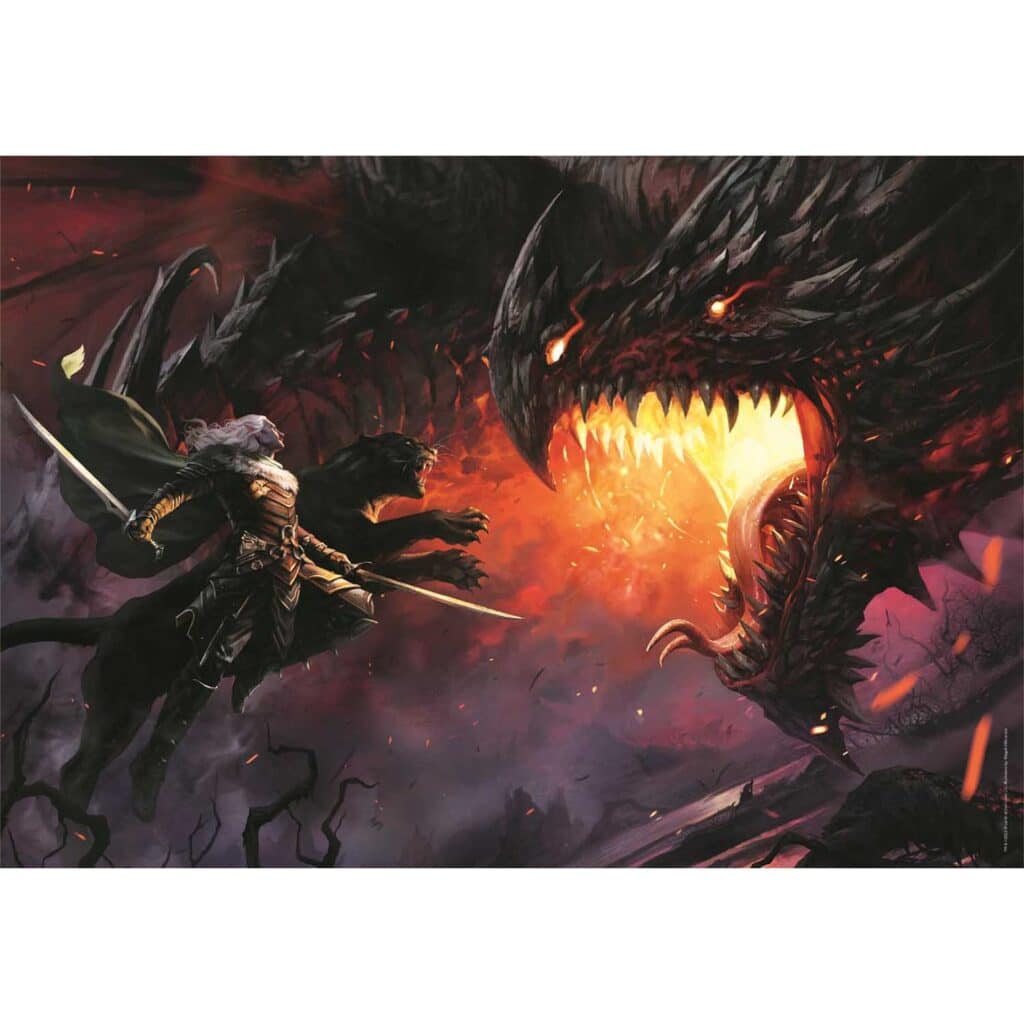 Clementoni Pussel – Dungeons & Dragons: Svart Drake 1000 bitar