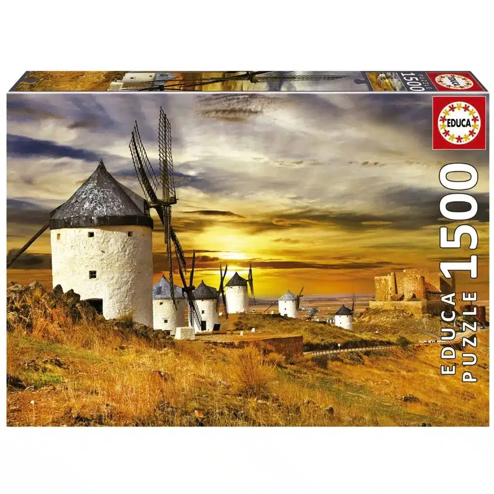 Pussel - Wind Mills, Consuegra, 1500 bitar
