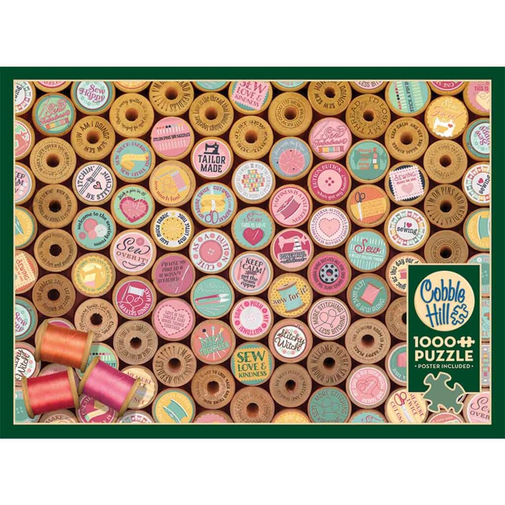 Pussel – Sew Happy!,1000bitar