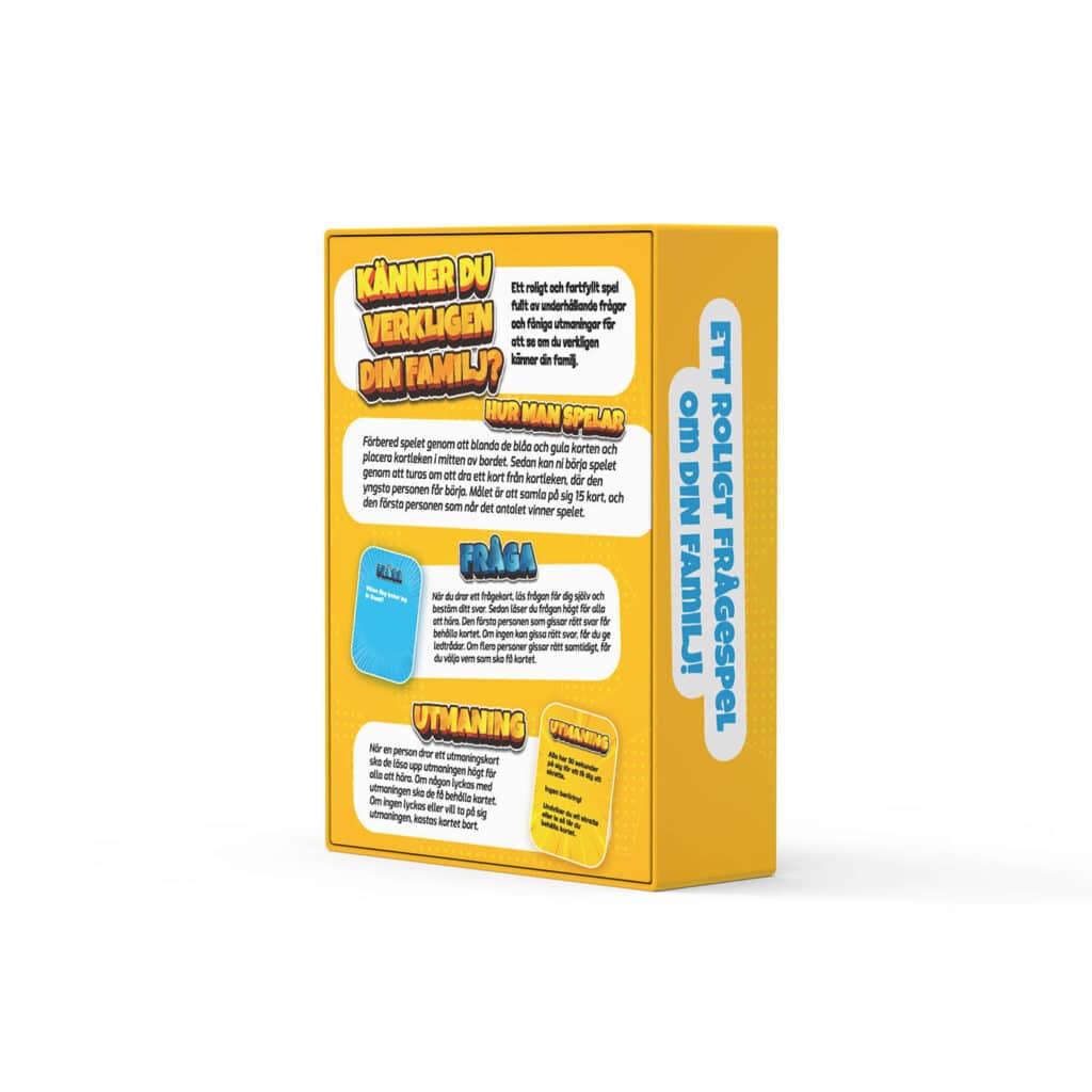 Sällskapsspel – Känner du verkligen din familj?