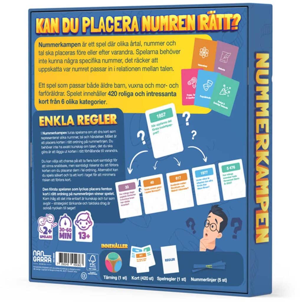 Sällskapsspel – Nummerkampen