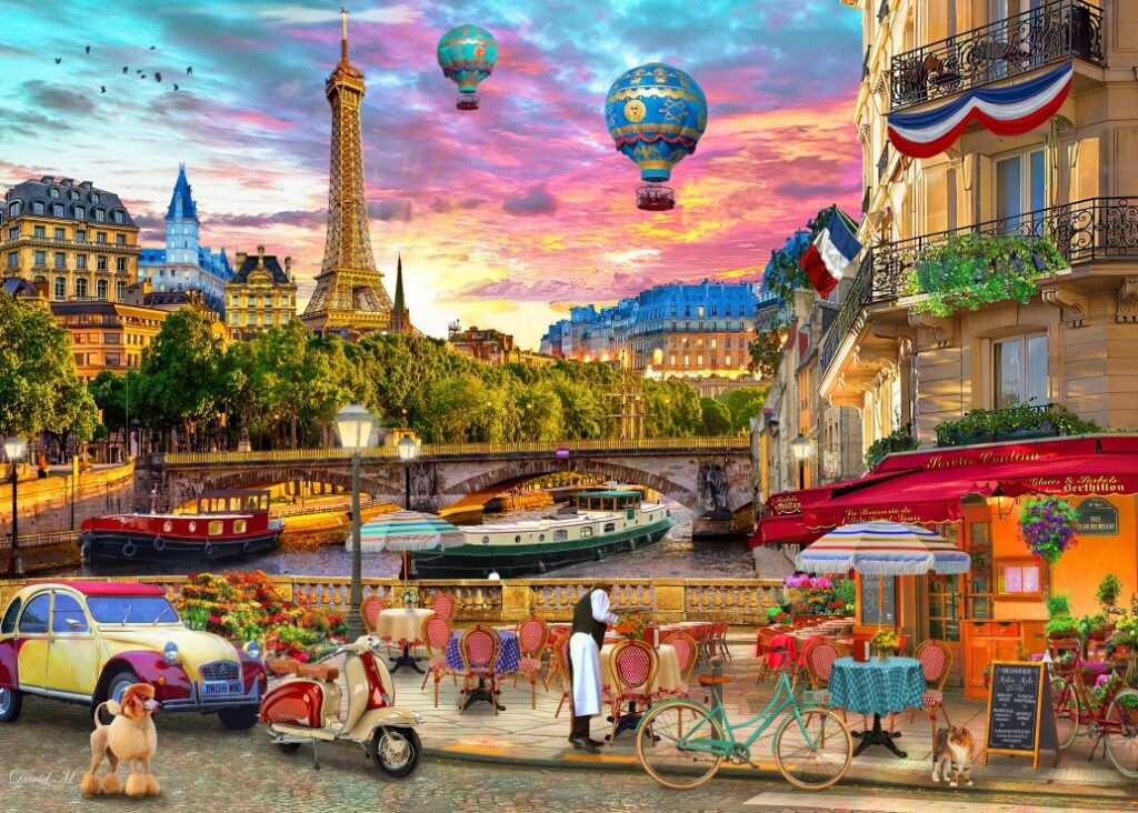 Pussel – City of Love, Paris, 500 Bitar