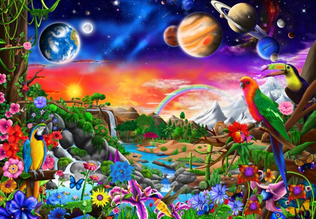 Bluebird Pussel – Kosmisk Paradis 1000 bitar