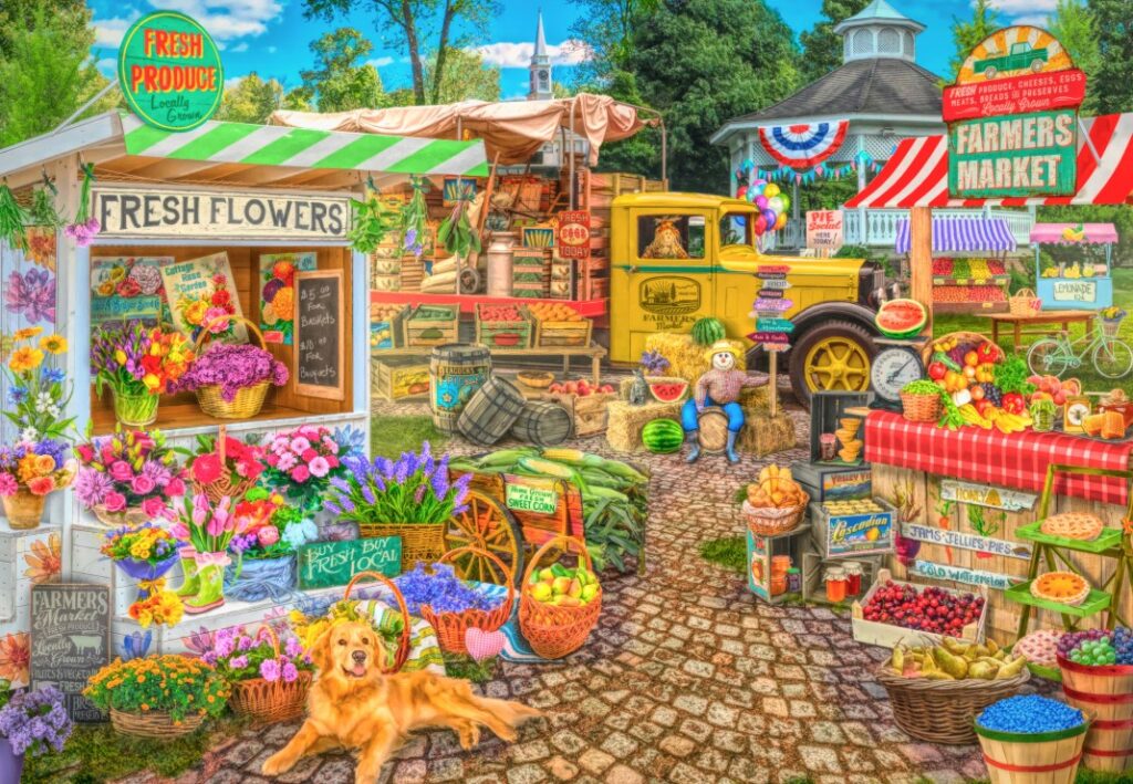 Pussel – Farmers Market Spring Summer Season, 1000 bitar