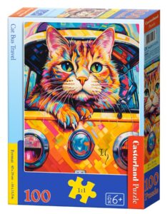 Castorland Pussel - Katt Bussresa 100 Bitar