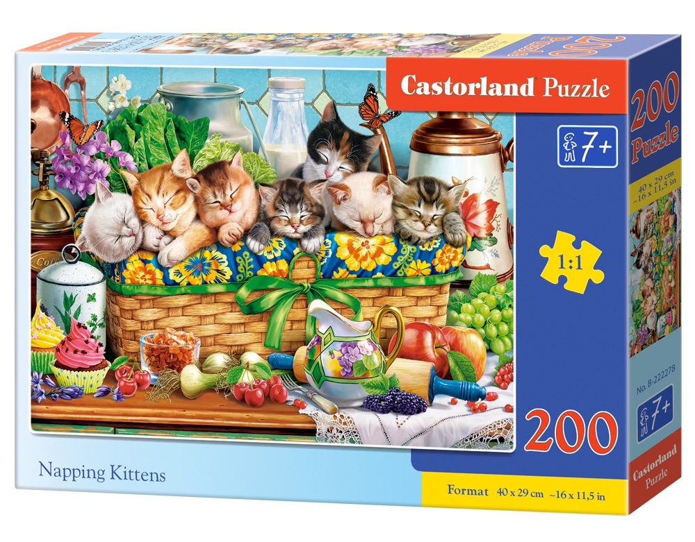 Pussel - Napping Kittens, 200 Bitar
