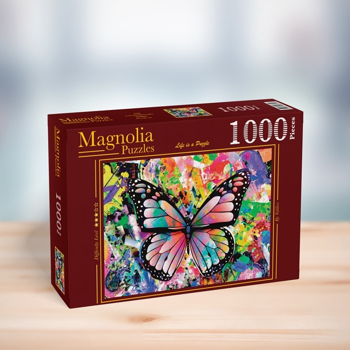 Pussel - Pussel Colorful Butterfly, 1000 bitar