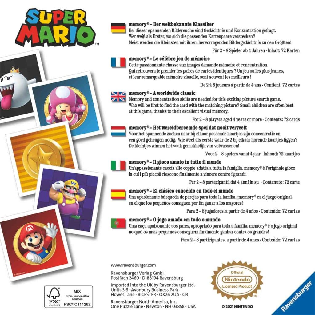 Memory – Super Mario memory