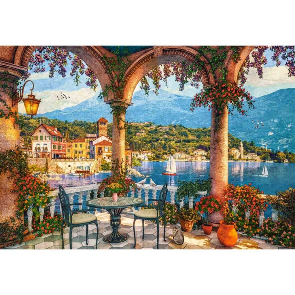 Pussel – Mediterranean Veranda, 1000 bitar