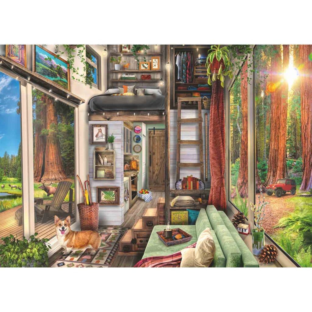 Pussel – 	Redwood Forest Tiny House, 1000 bitar