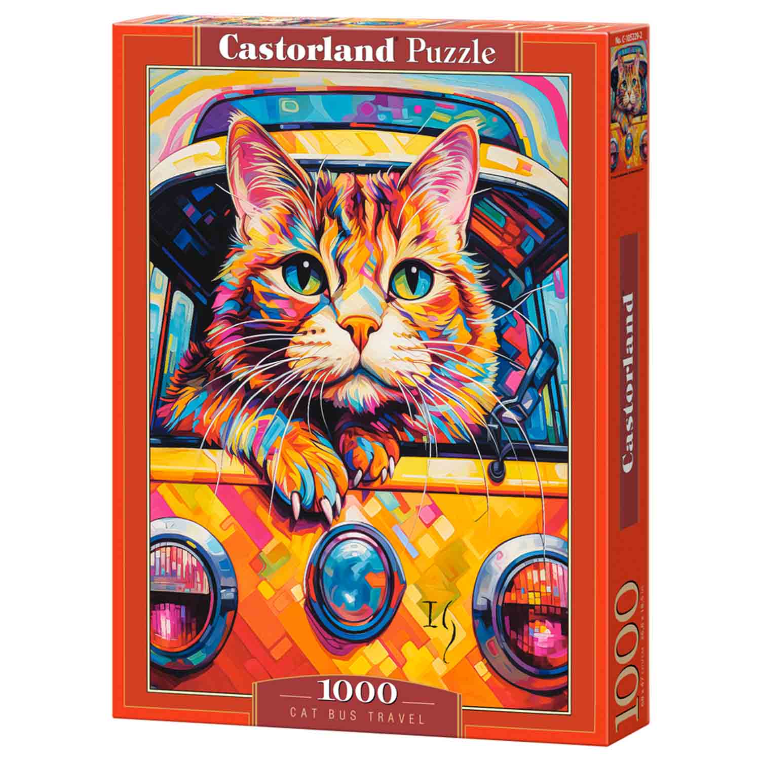 Pussel - Cat Bus Travel, 1000 bitar