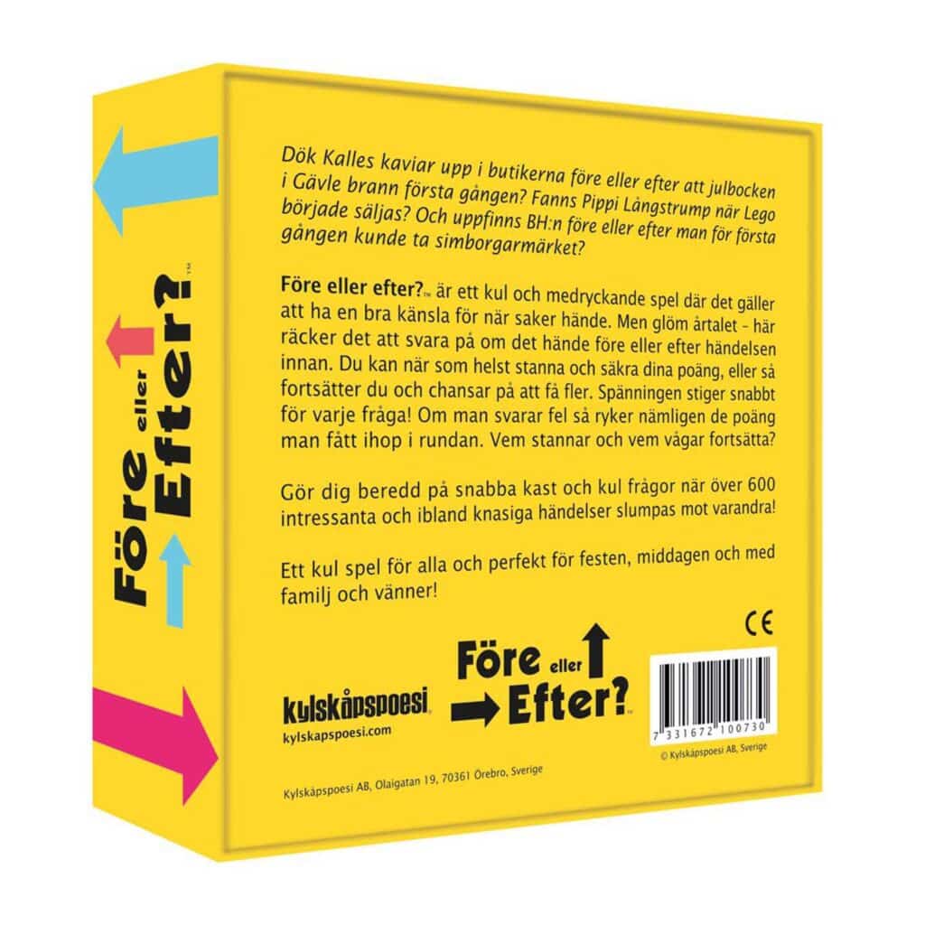 Sällskapsspel – Före eller efter (SE)