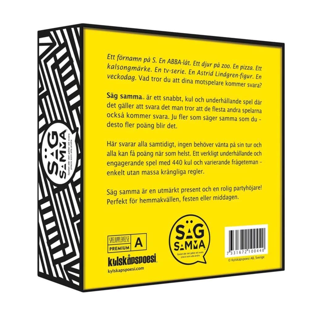 Sällskapsspel – Säg samma(SE)