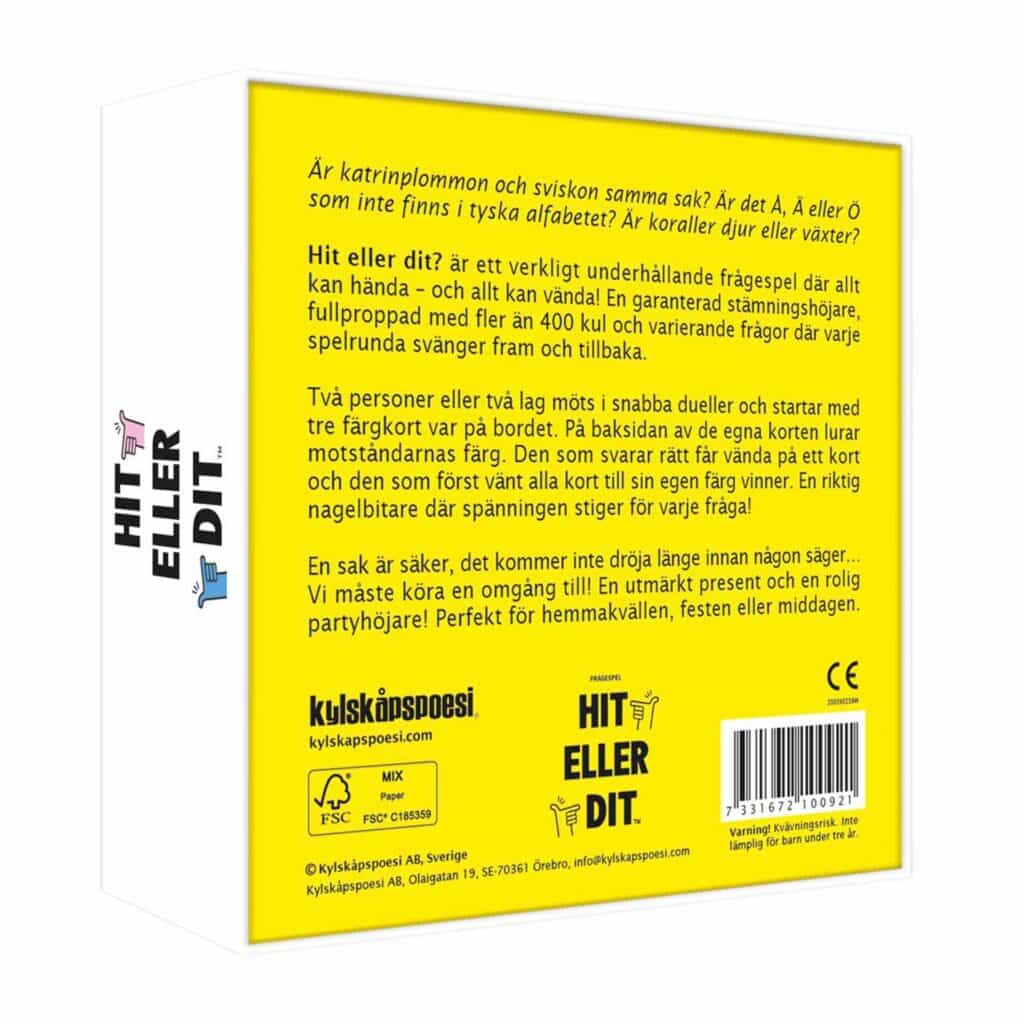 Sällskapsspel – Hit eller dit (SE)