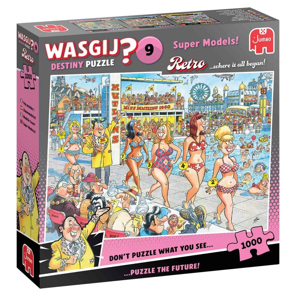 Pussel – Wasgij original retro 9, Super models! 1000 bitar