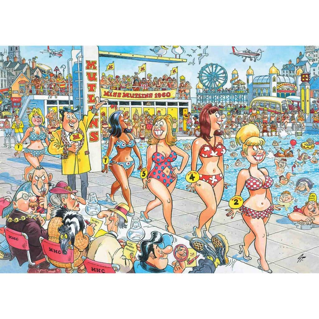Pussel – Wasgij original retro 9, Super models! 1000 bitar