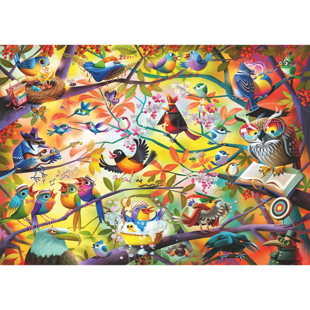 Pussel – Busy Birdies 1000 bitar
