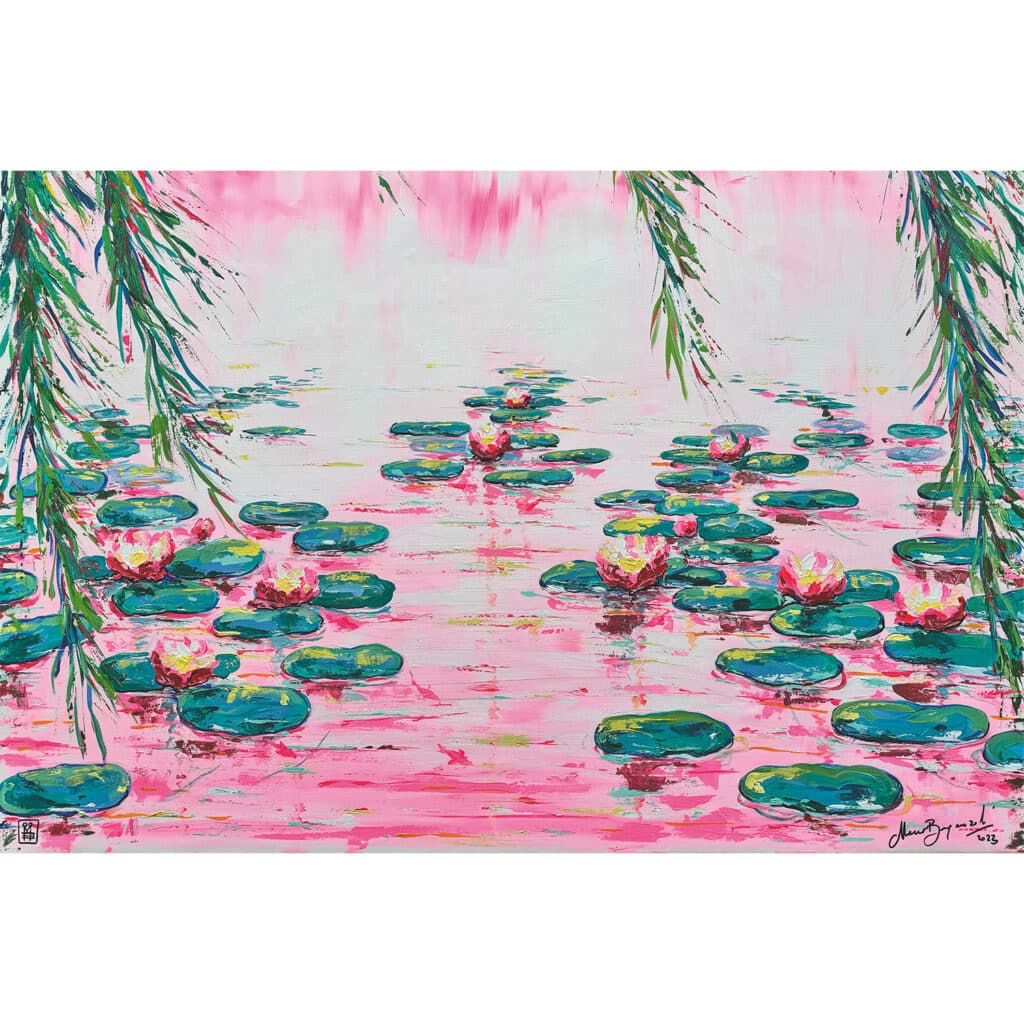Ravensburger Pussel – Rosa näckrosor av Mauro Bergonzoli 4000 bitar