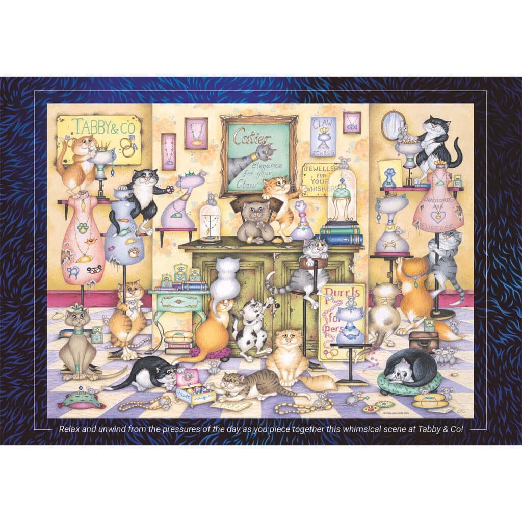 Ravensburger Pussel – Crazy Cats: Taby & Co. 500 bitar