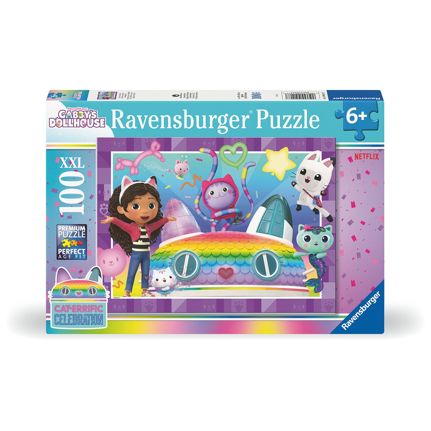 Ravensburger Barnpussel - Gabby's Dockskåp 100 bitar XXL