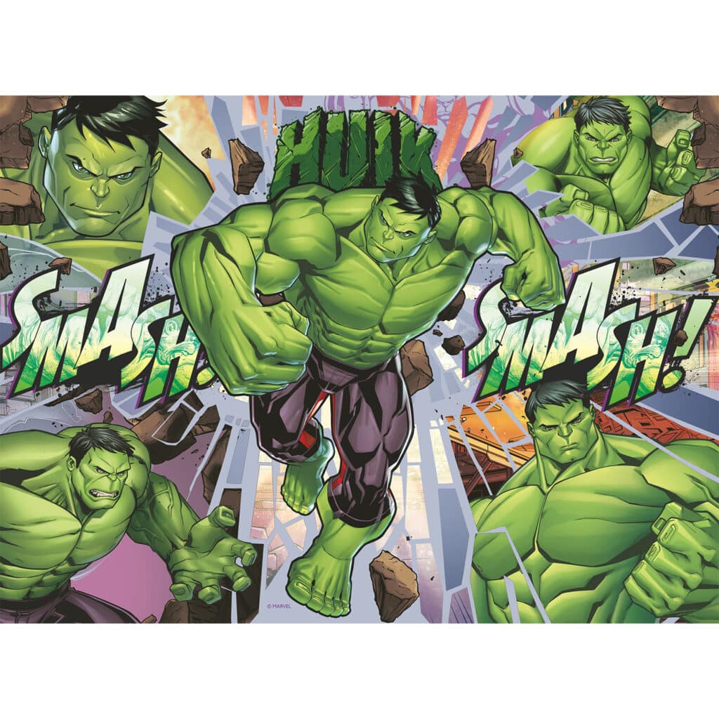 Barnpussel – Marvel Hulk, 100 bitar XXL
