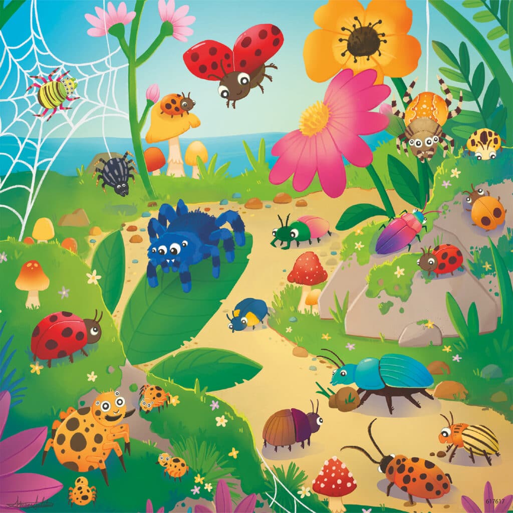 Ravensburger Barnpussel – Småkryps liv 3×49 bitar