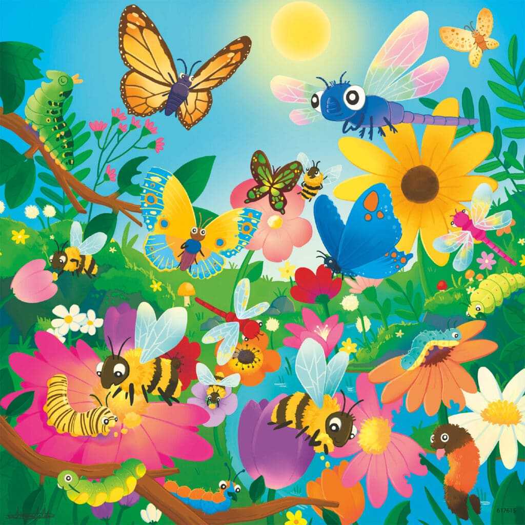 Ravensburger Barnpussel – Småkryps liv 3×49 bitar