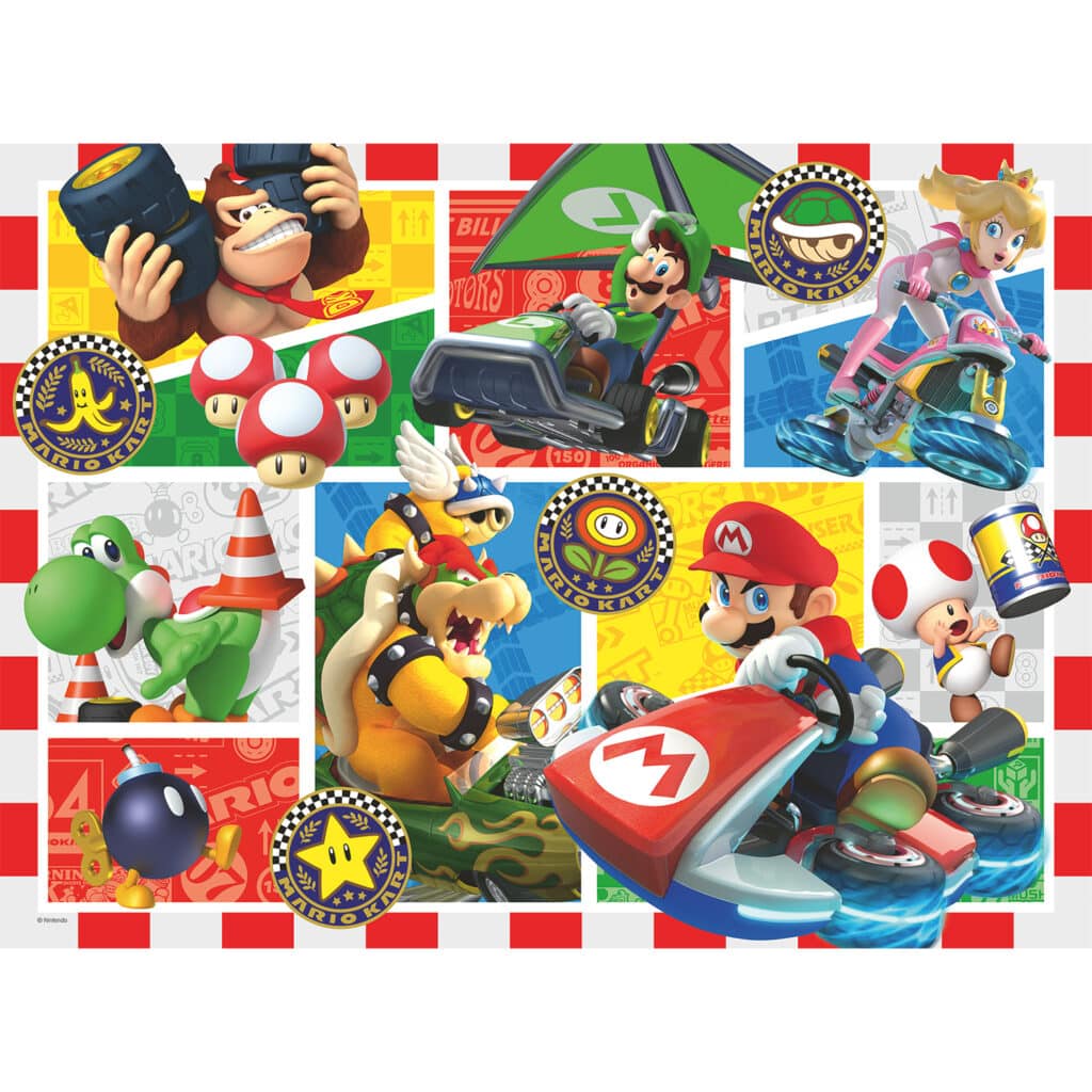 Barnpussel – Mario Kart, 150 bitar XXL