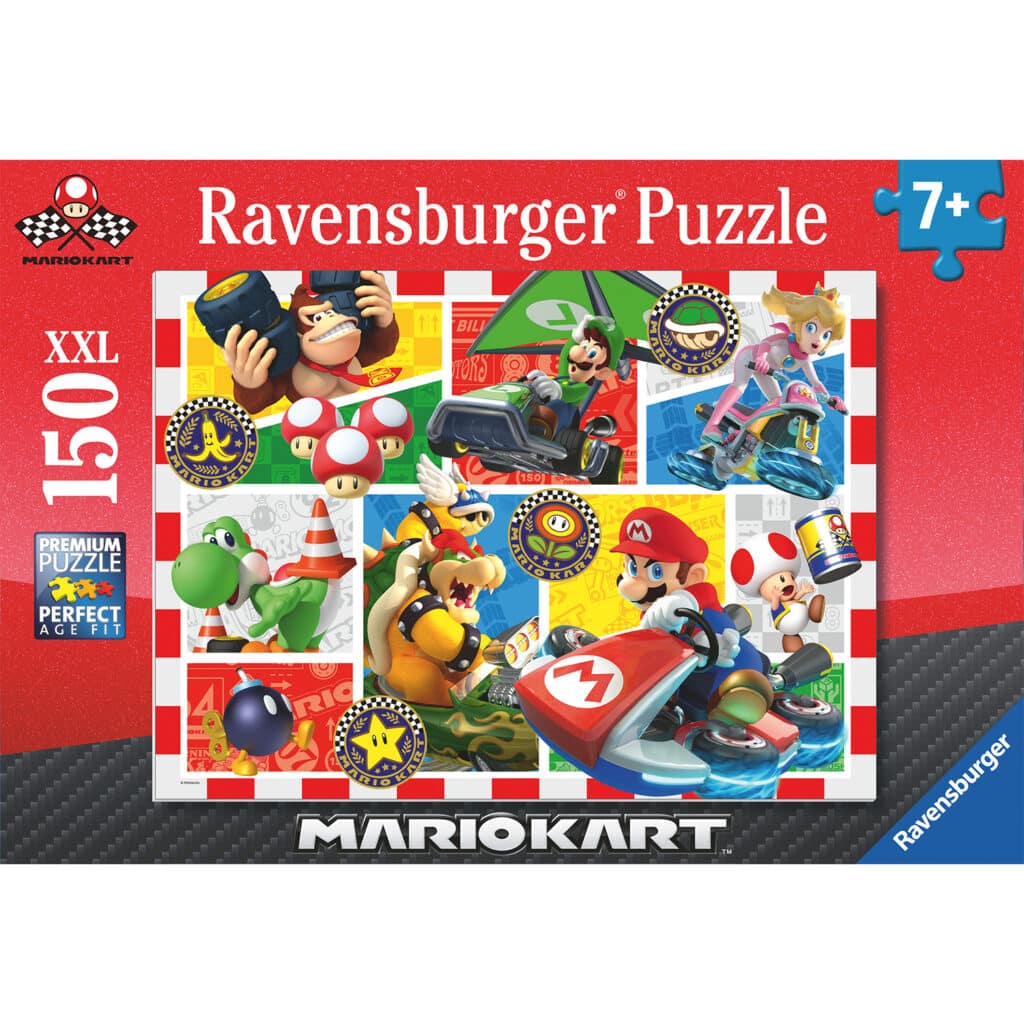 Barnpussel – Mario Kart, 150 bitar XXL