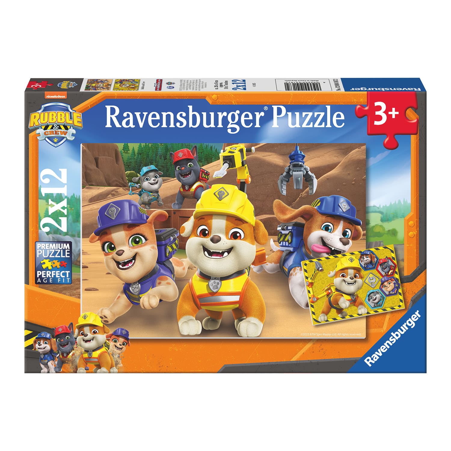 Ravensburger Barnpussel - Rubble & Gänget: Full fart! 2x12p