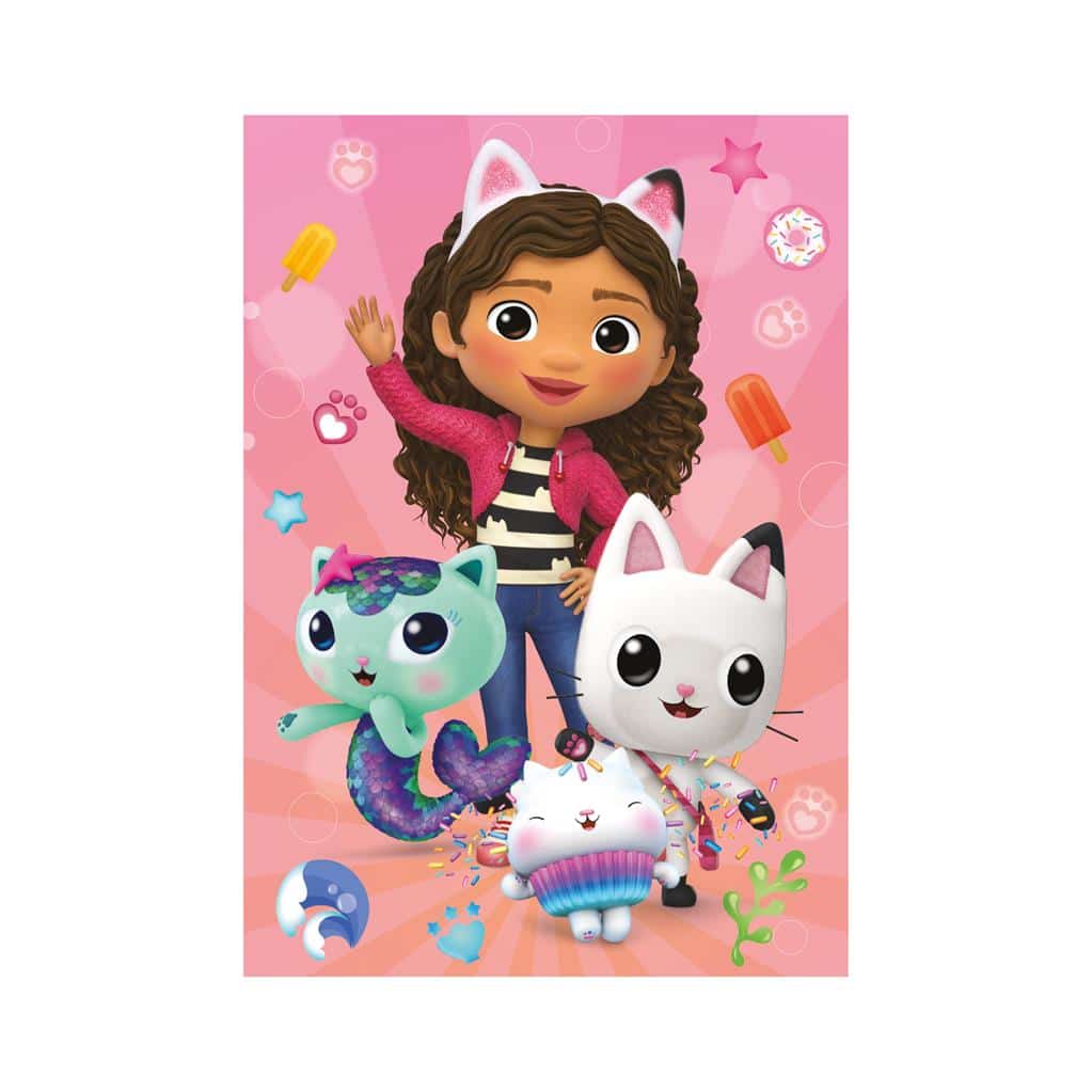 Pussel – XXL – Diamond Puzzle – Gabby’s Dollhouse, 200 bitar