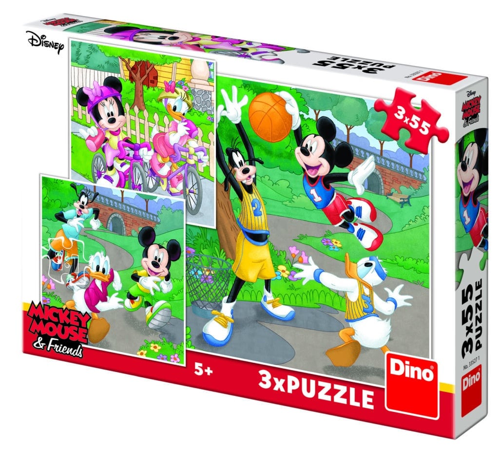BarnPussel – 3 i 1 – Mickey, 55 bitar