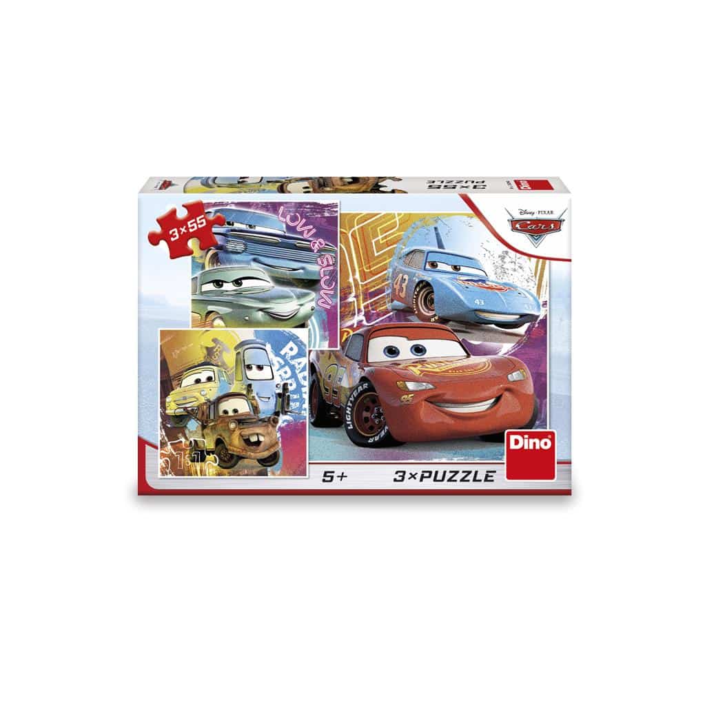 Pussel - 3 i 1 Pussel - Cars : Friends, 55 bitar