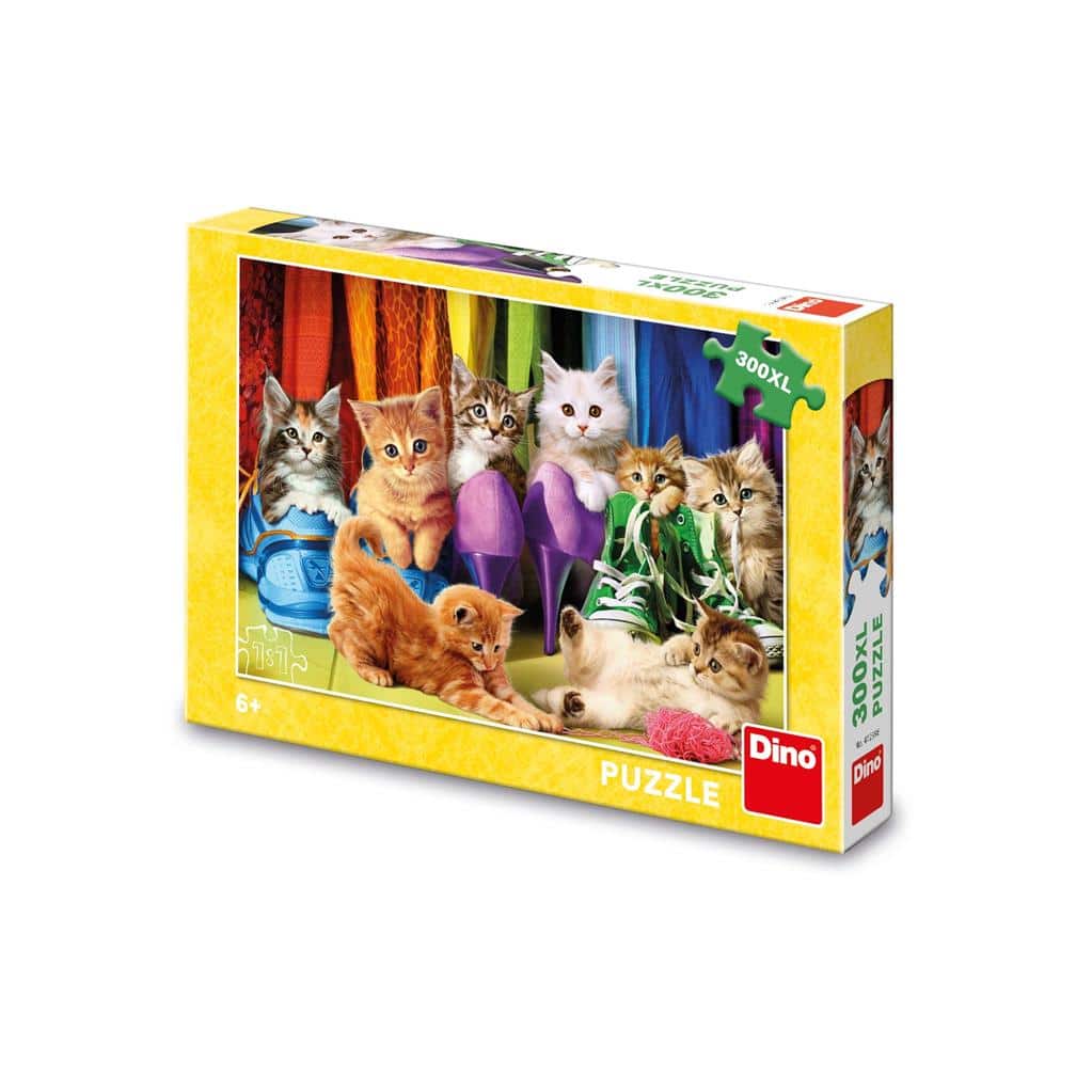 Pussel - XXL - Colorful Kittens, 300 bitar