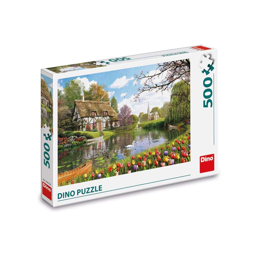 Pussel - Cottage By the Water, 500 bitar