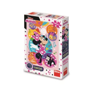 Pussel - XXL - Neon Puzzle - Minnie, 100 bitar