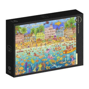 Grafika Pussel - Tropisk Poolfest 1000 Bitar