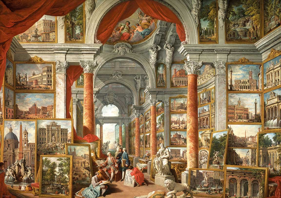 Pussel - Gallery of Views of Modern Rome 1000 Bitar