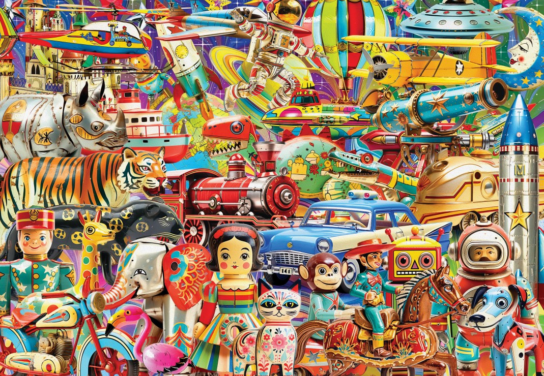 Pussel - Retro Toys 1000 Bitar