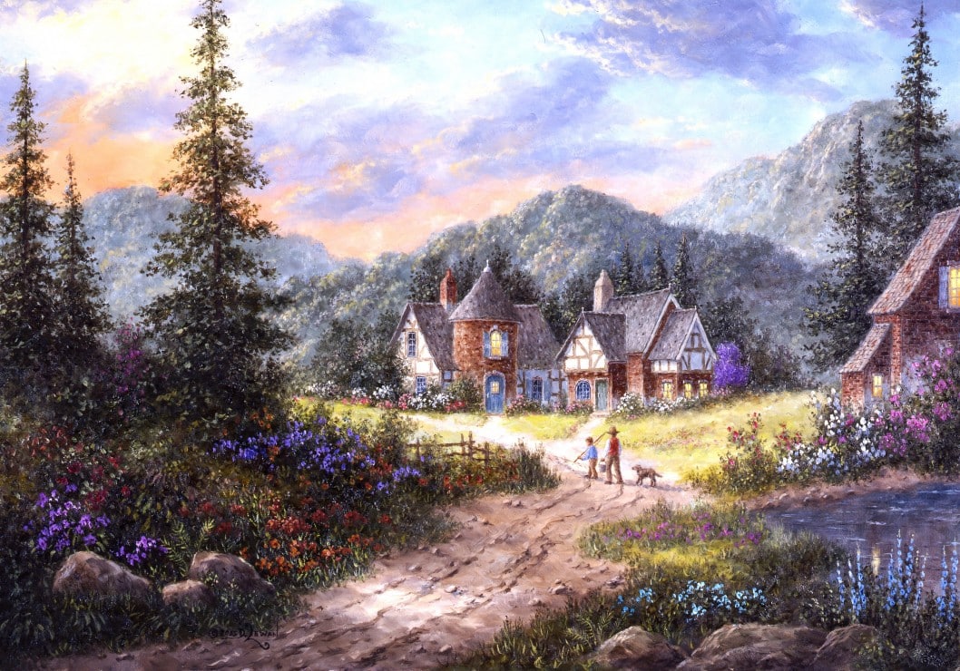 Pussel - Dennis Lewan - Hills Of Bavaria 1000 Bitar