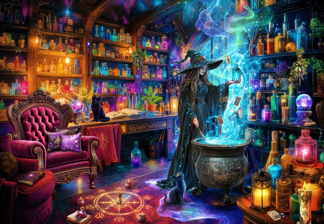 Pussel - The Witch's Lair 1000 Bitar