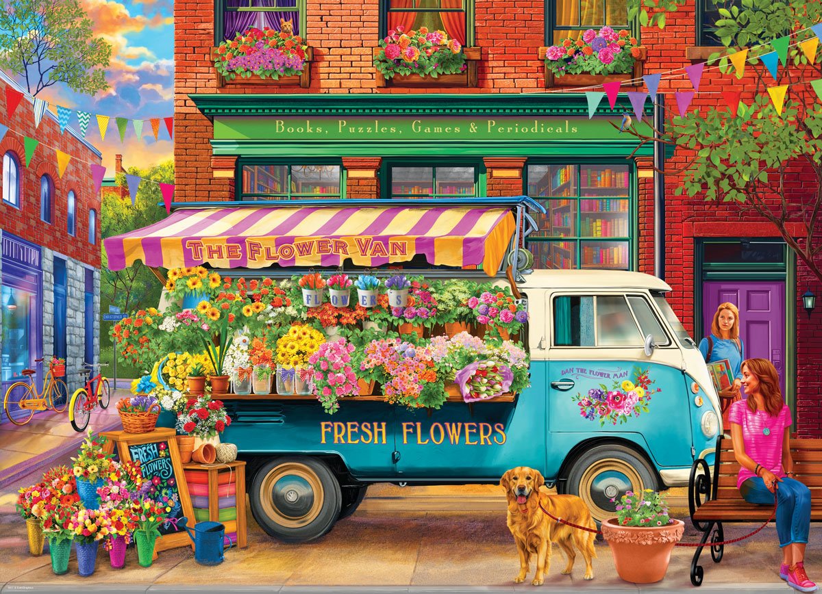 Pussel - VW Florist by Chris Bigelow 1000 Bitar