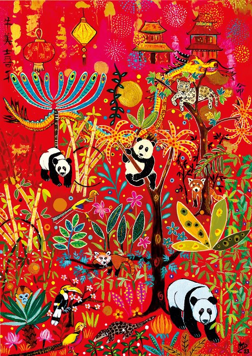 Pussel - Pandas 1000 Bitar