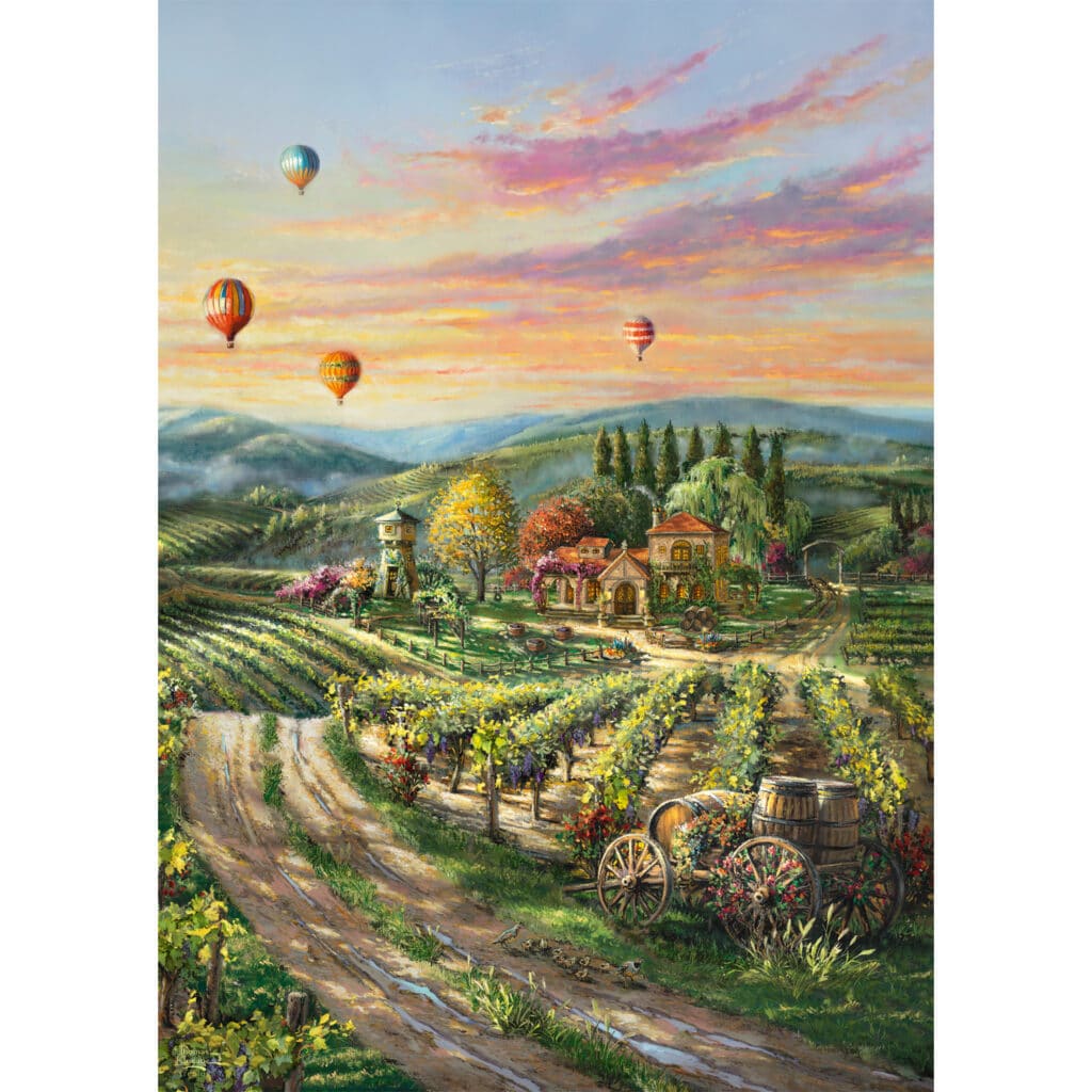 Schmidt Pussel – Thomas Kinkade: Fridfull Vingård 1000 bitar
