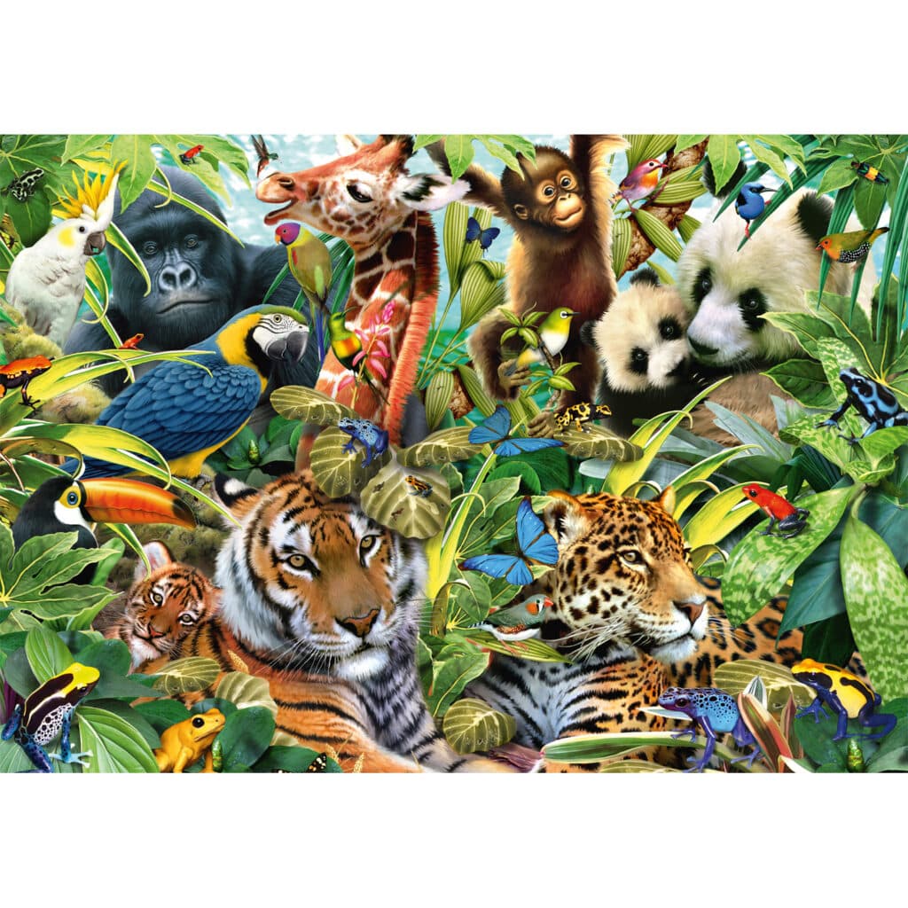 Pussel – Colorful animal kingdom 1500 bitar