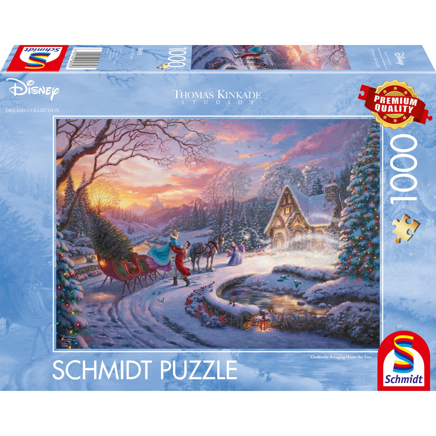 Pussel - Disney, Askungen, Ta med hem till jul 1000 bitar