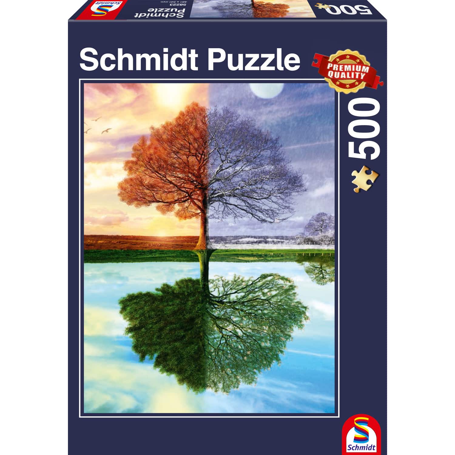 Pussel - The seasons tree, 500 bitar