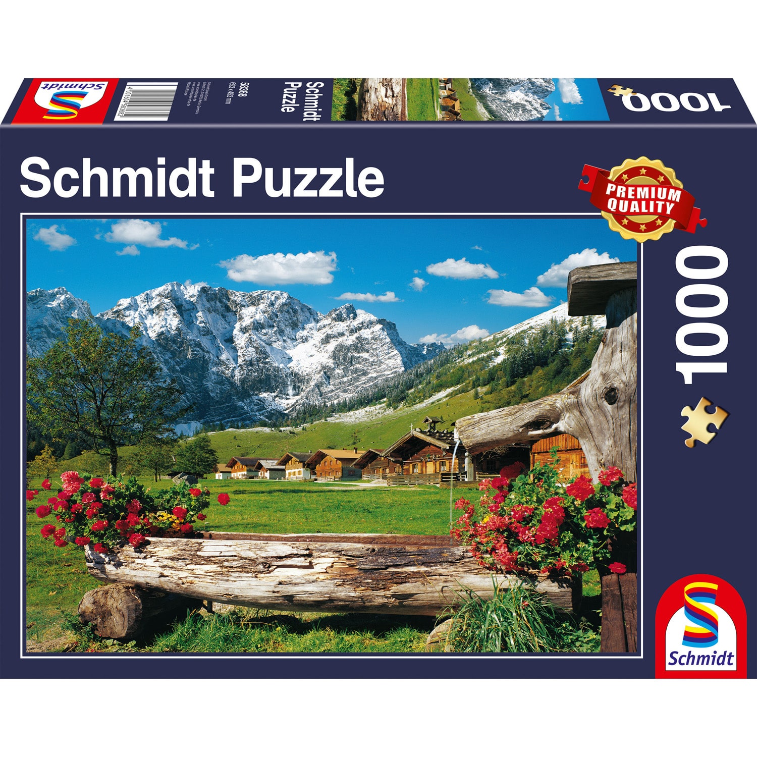 Pussel - Mountain paradise, 1000 bitar