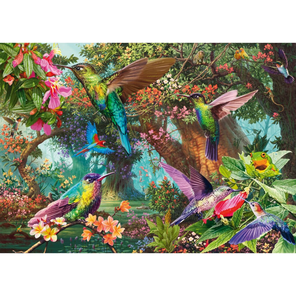 Pussel – Hummingbirds in a burst of colour, 1000 pcs bitar