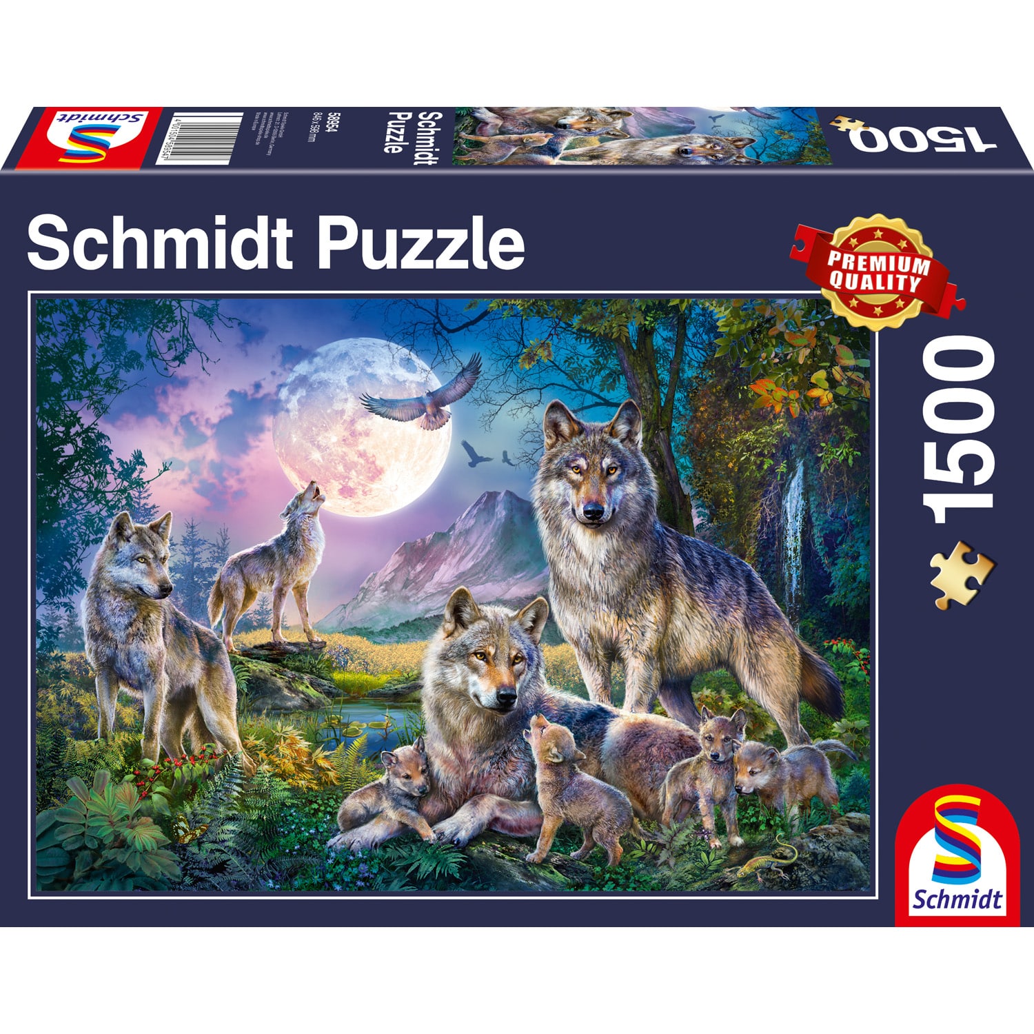 Pussel - Wolves, 1500 pcs bitar
